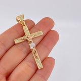 Dije Cruz Plana 6.6g / 5.7cm Tres Oros 18K