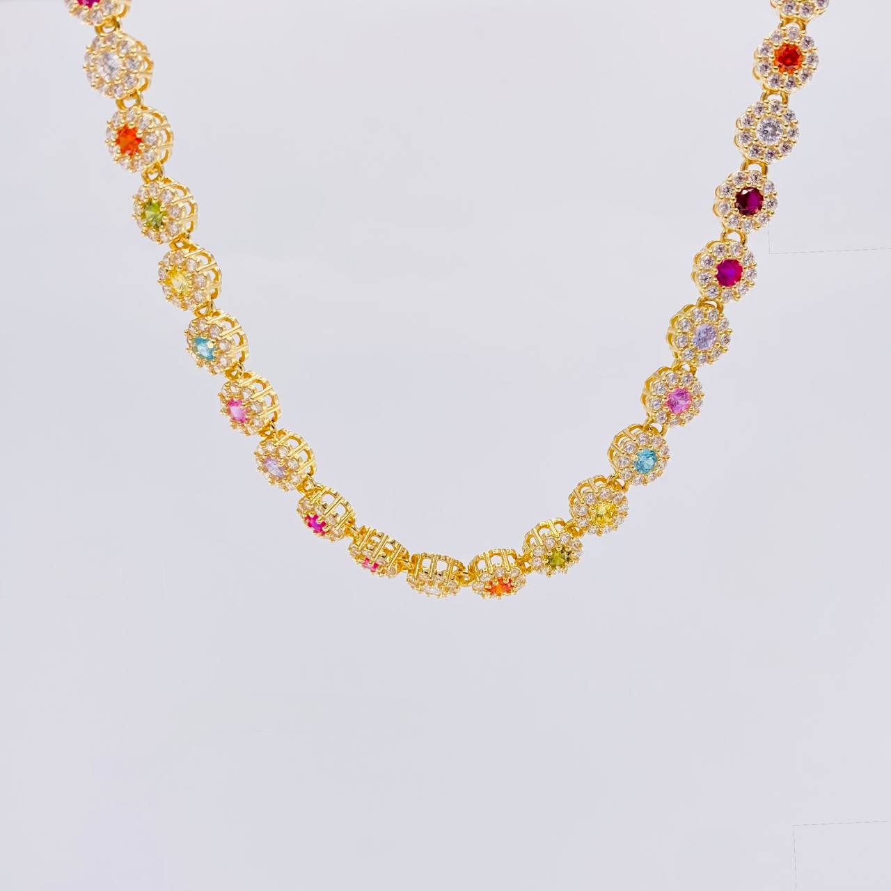 Cadena Tennis Burbuja 33.8g / 50.5cm / 5.85mm Oro Amarillo 18K