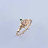 Anillo Corona Real 1.55gr / T7 / Oro 18K $