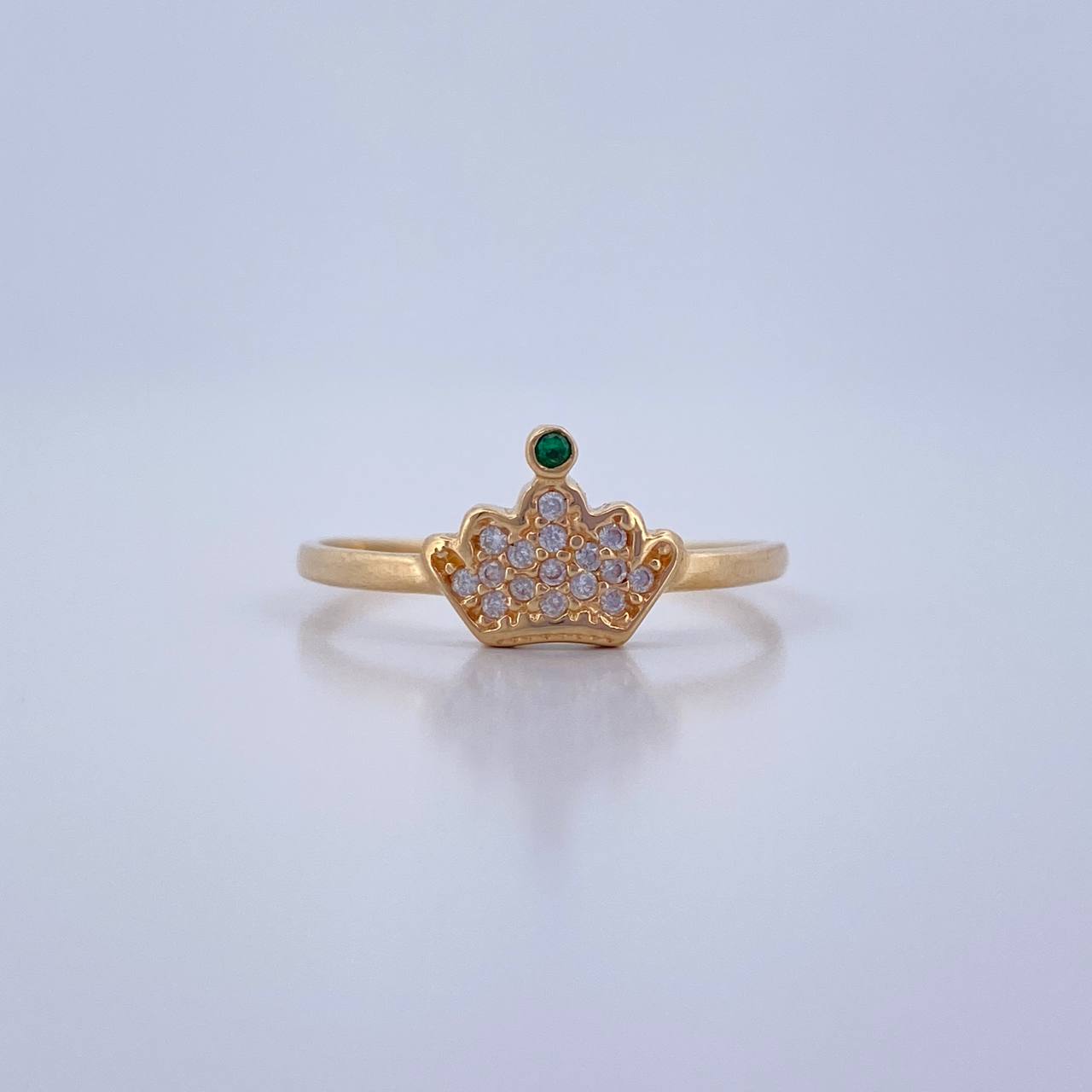 Anillo Corona Real 1.55gr / T7 / Oro 18K $