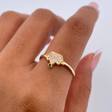 Anillo Corona Real 1.55gr / T7 / Oro 18K $