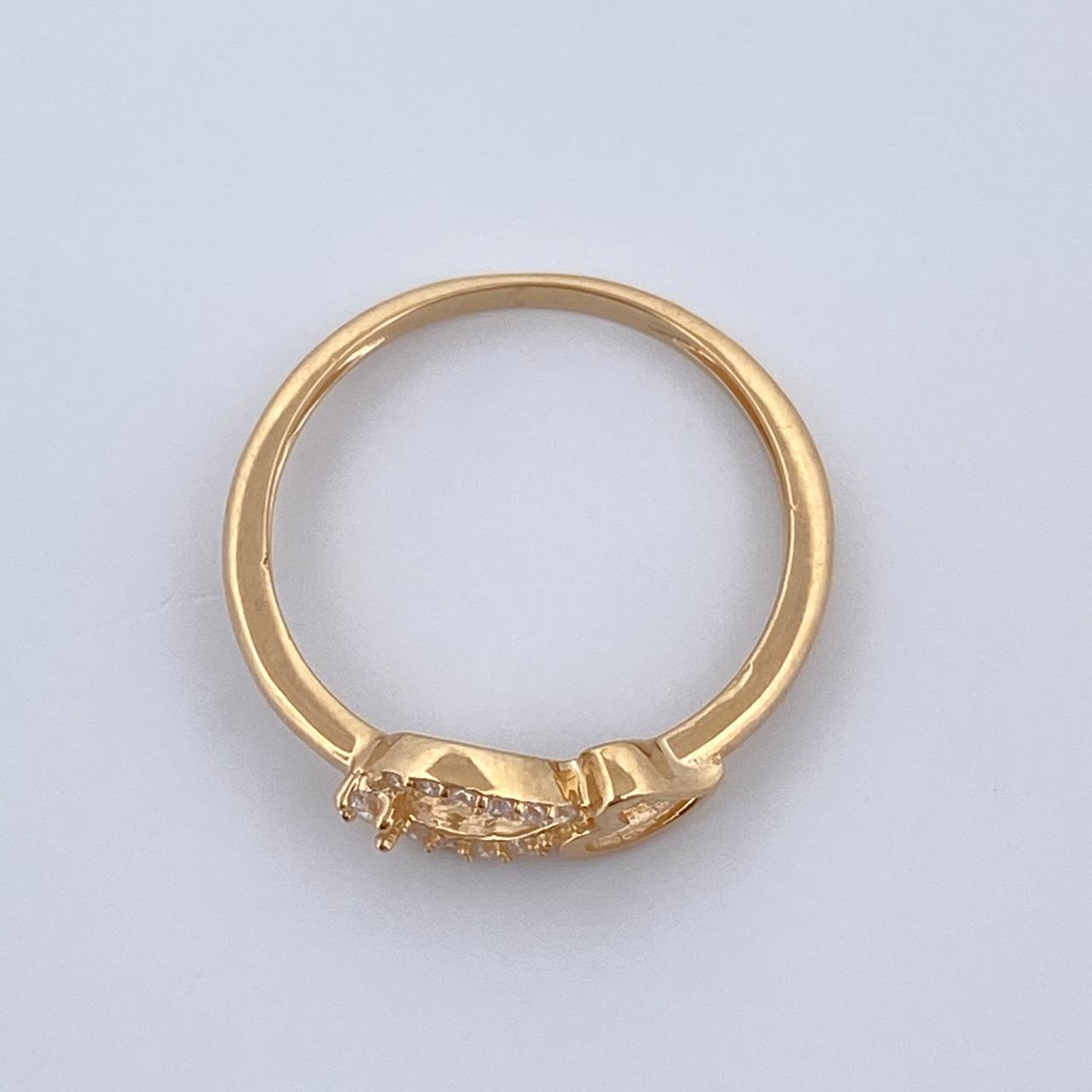 Anillo Corazon Gota 1.75gr / T7 1/4 / Oro 18K $