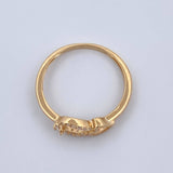 Anillo Corazon Gota 1.75gr / T7 1/4 / Oro 18K $