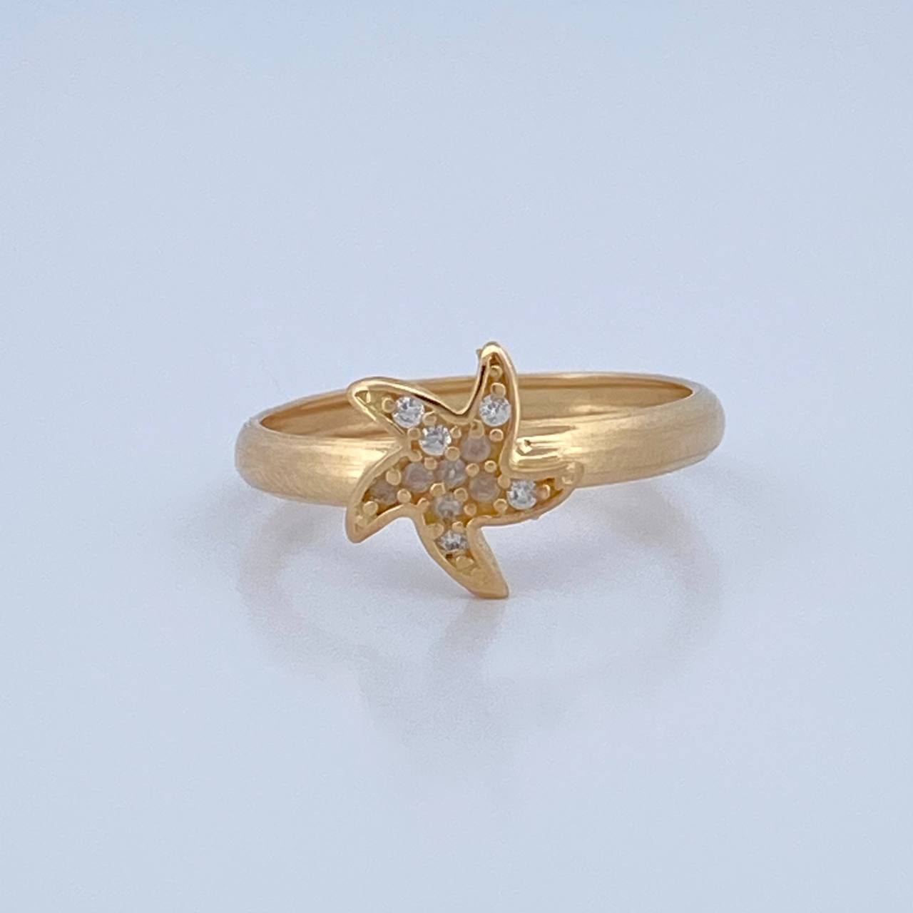 Anillo Estrella De Mar 1.05gr / T4 3/4 / Oro 18K $