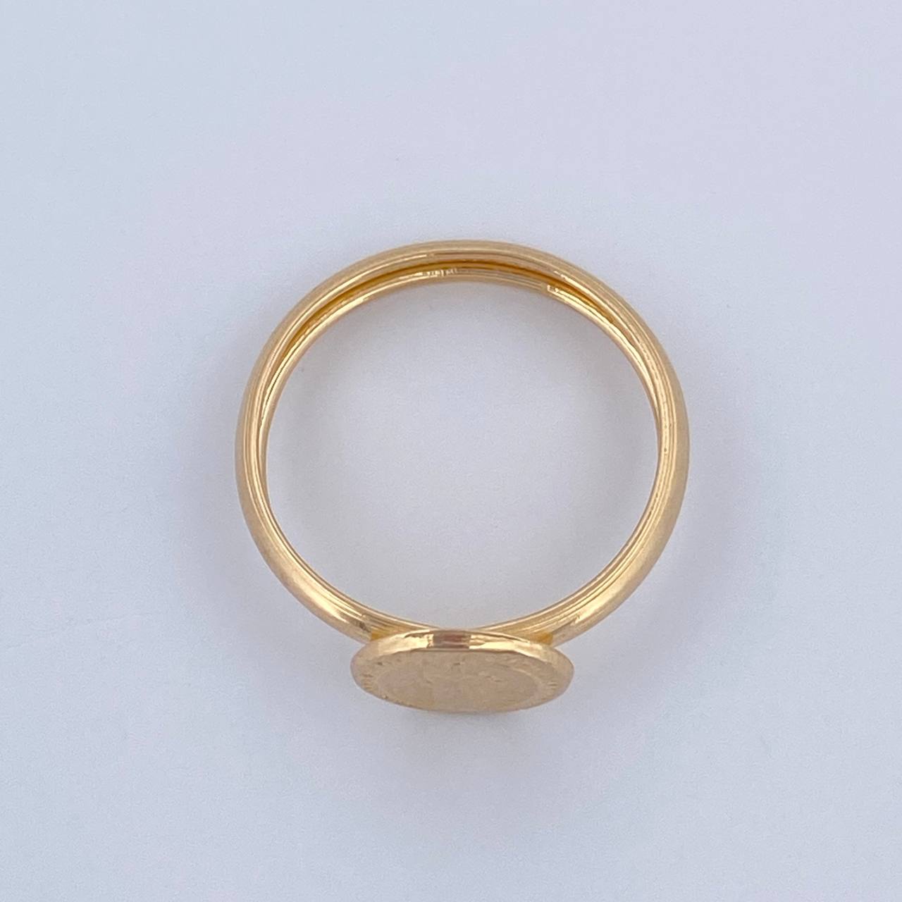 Anillo San Benito 1.05gr / T4 3/4 / Oro 18K $