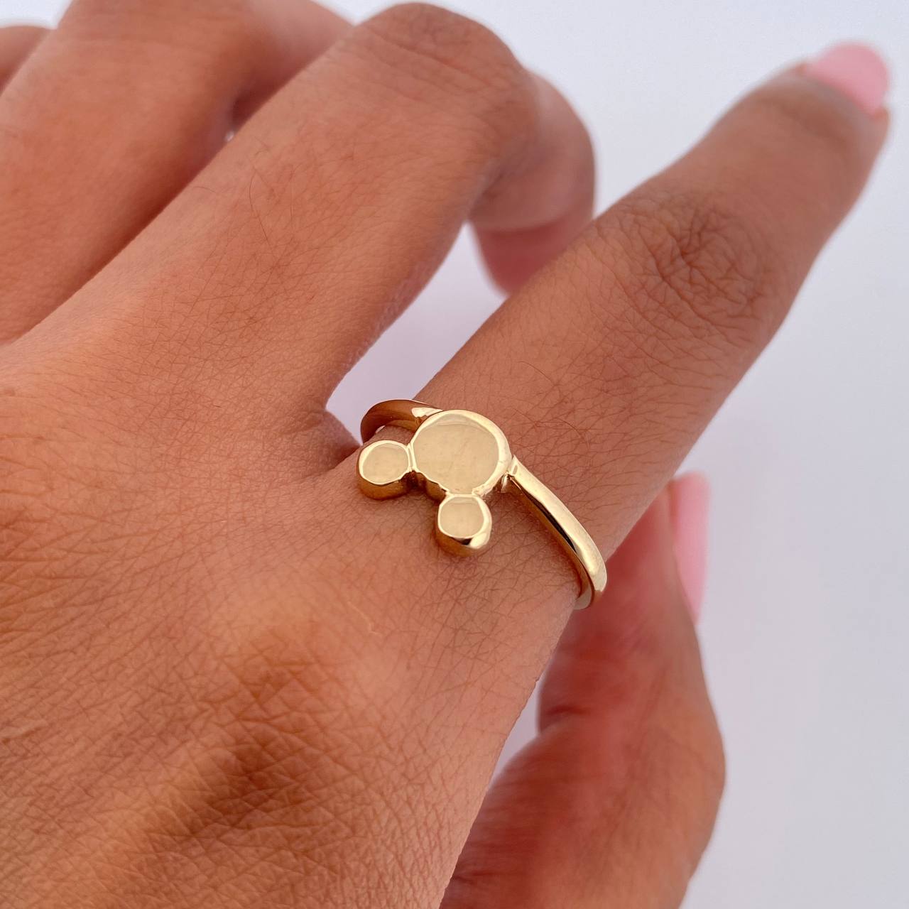 Anillo Raton 2.15gr / T6 1/2 / Oro 18K $