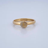 Anillo Medio Circulo 1.05gr / T5 3/4 / Oro 18K $