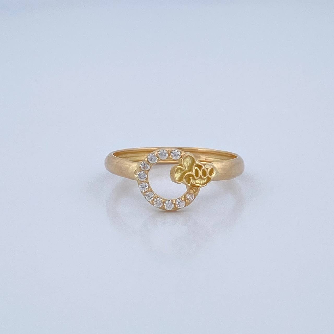 Anillo Circulo Raton 1.1gr / T5 3/4 / Oro 18K $