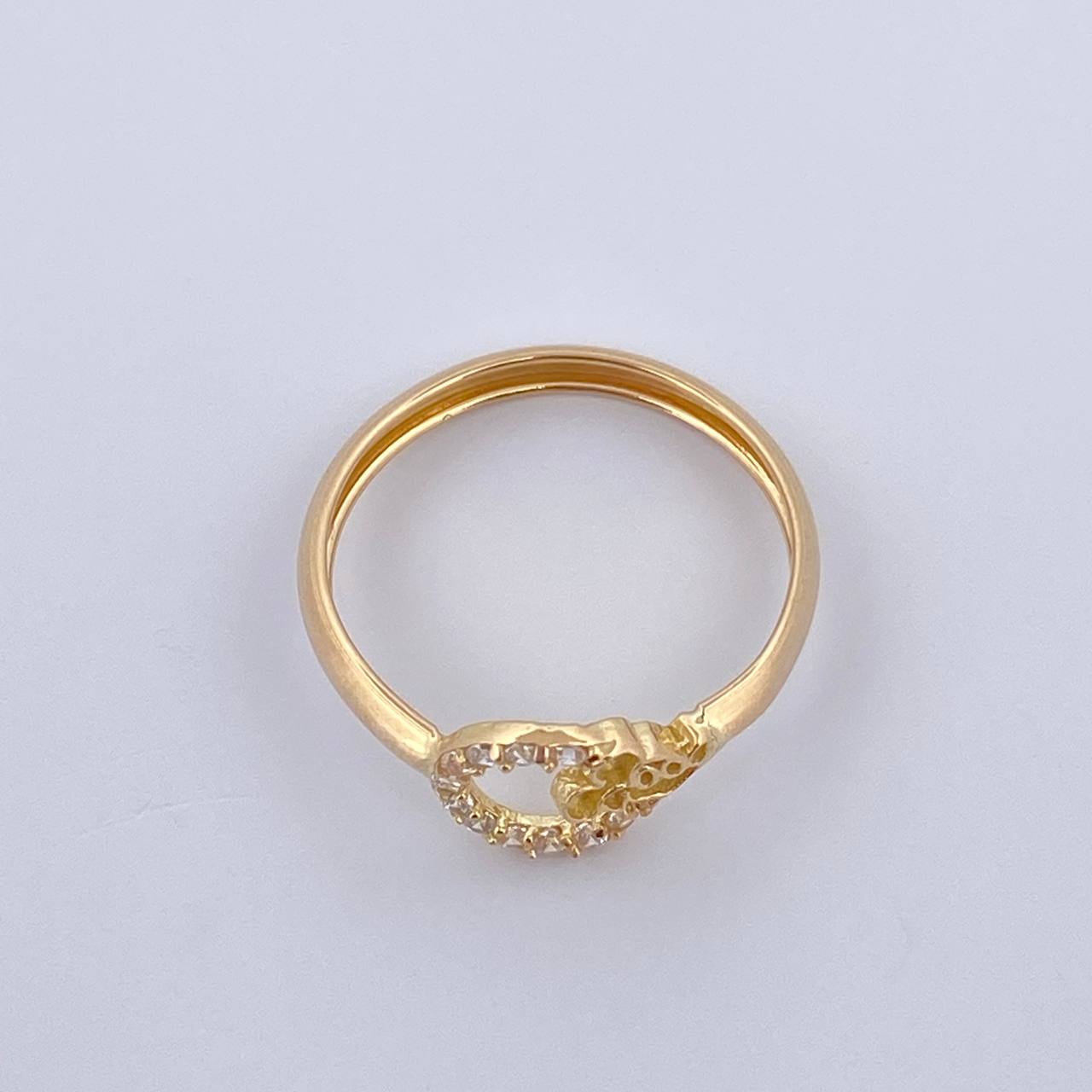 Anillo Circulo Raton 1.1gr / T5 3/4 / Oro 18K $