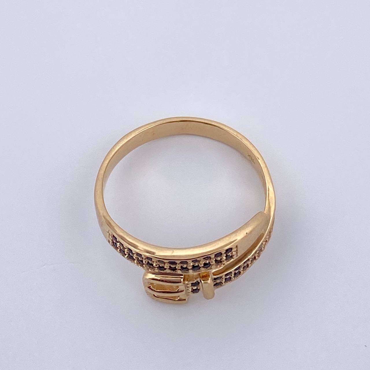 Anillo Cinturon 3.15gr / T7 1/4 / Oro 18K $