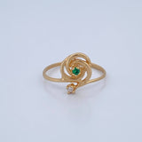 Anillo Rosa 1.45gr / T6 3/4 / Oro 18K $