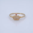 Anillo Corona Real 1.45gr / T7 1/4 / Oro 18K $