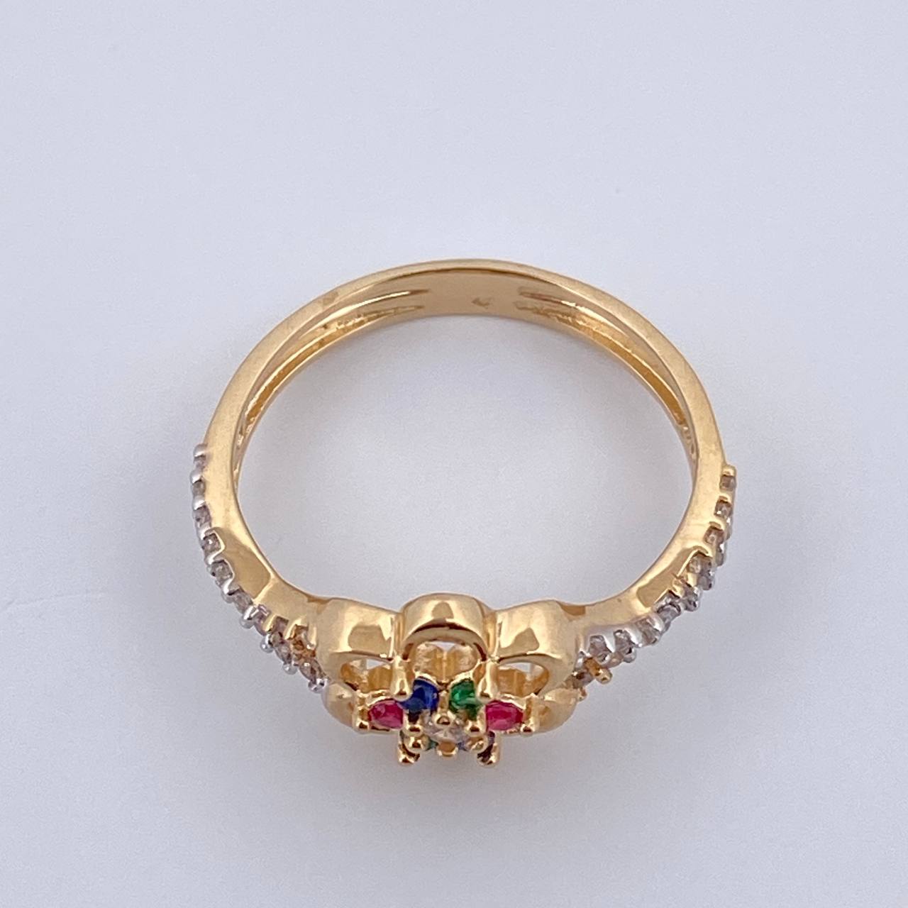 Anillo Flor 3gr / T6 3/4 / Oro 18K $