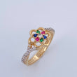 Anillo Flor 3gr / T6 3/4 / Oro 18K $
