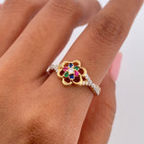 Anillo Flor 3gr / T6 3/4 / Oro 18K $
