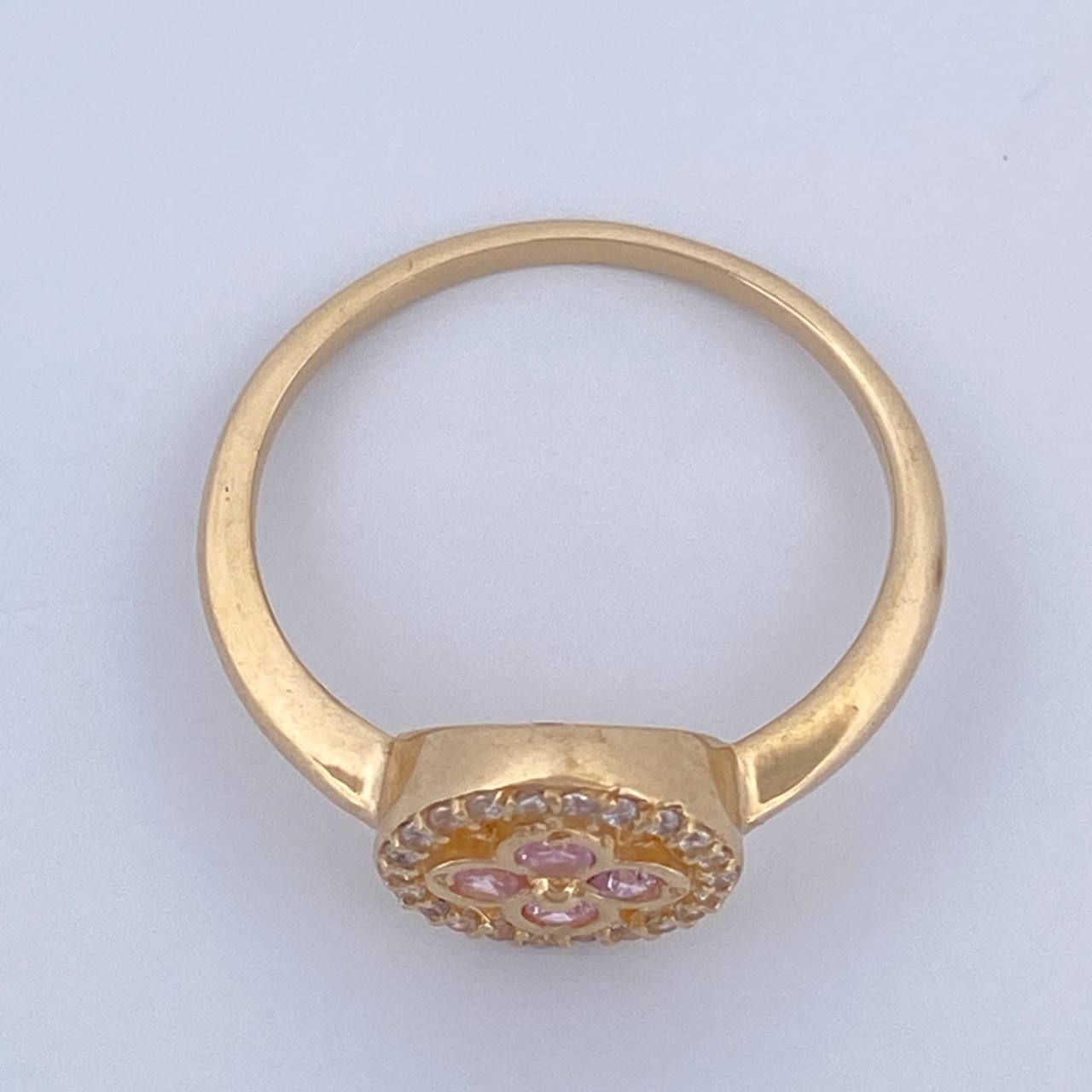Anillo Flor 2.8gr / T7 1/4 / Oro 18K $