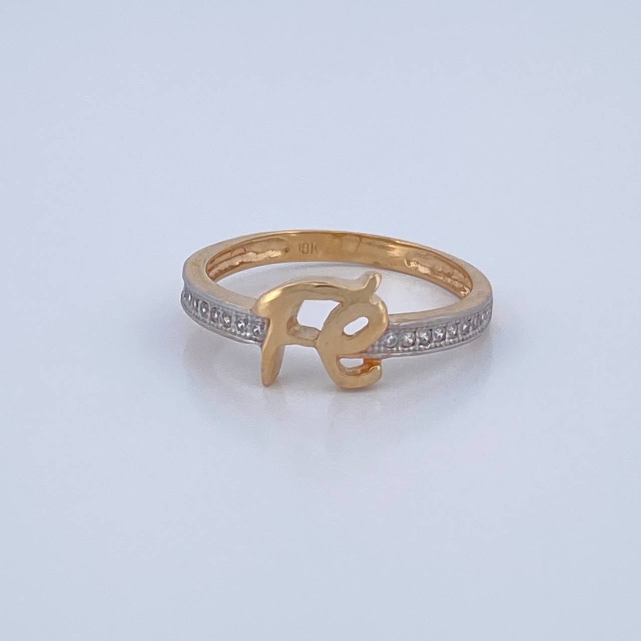 Anillo Fe 2.2gr / T6 1/2 / Oro 18K $