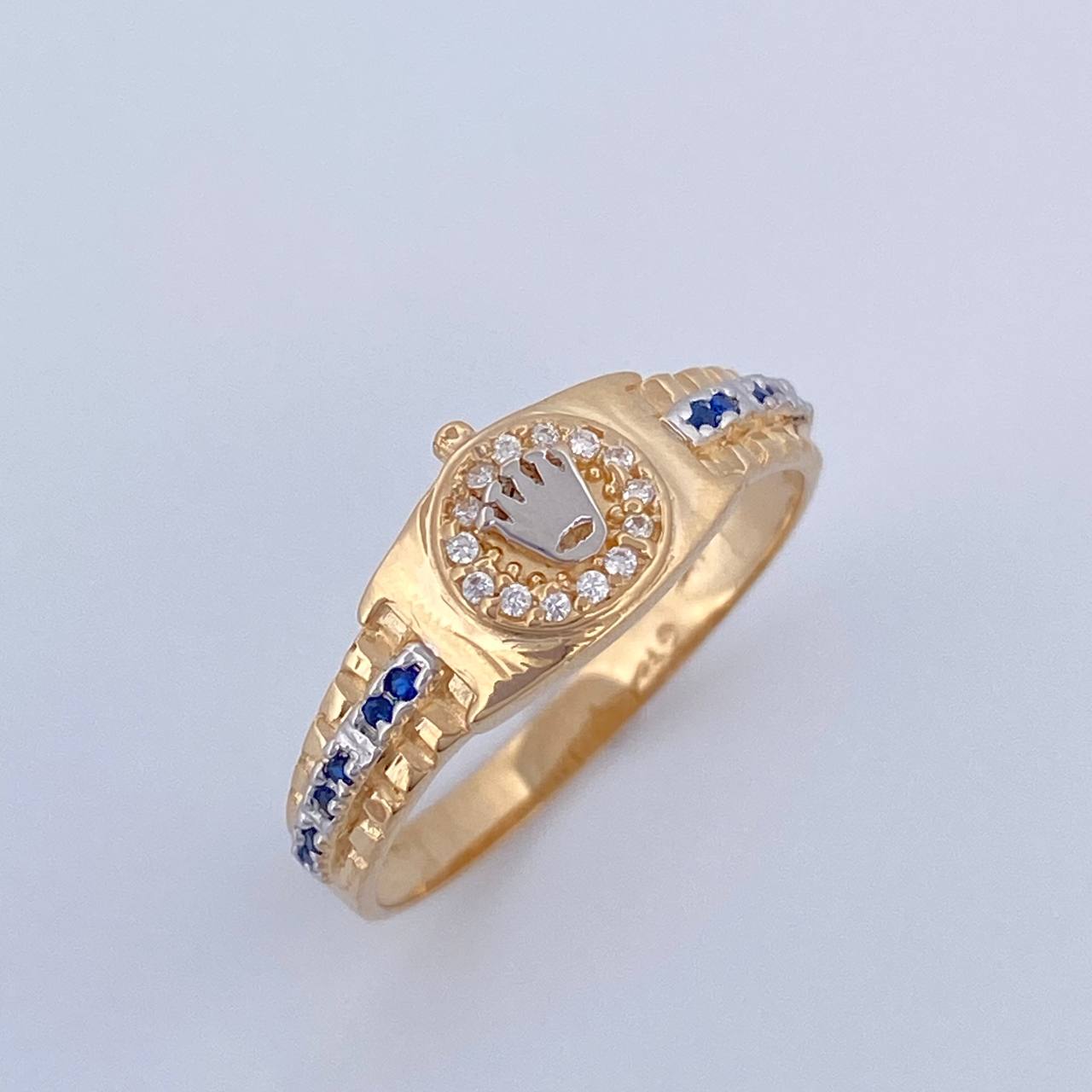 Anillo Correa Corona RX 3.5gr / T10 1/4 / Oro 18K $