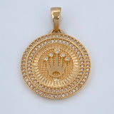 Dije Medalla Corona RX 6.75gr / 3.3cm / Oro 18K $