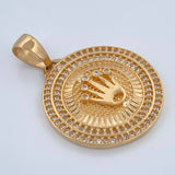 Dije Medalla Corona RX 6.75gr / 3.3cm / Oro 18K $