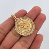Dije Medalla Corona RX 6.75gr / 3.3cm / Oro 18K $