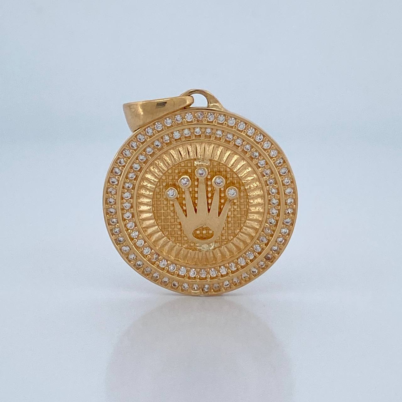 Dije Medalla Corona RX 6.75gr / 3.3cm / Oro 18K $
