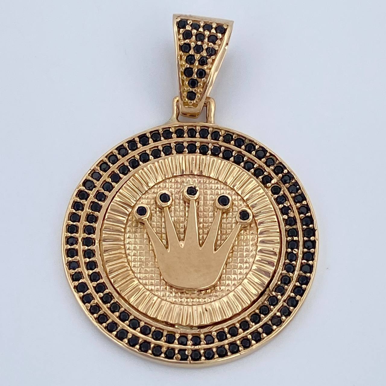 Dije Medalla Corona RX 5.65gr / 3.5cm / Oro 18K $