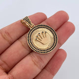 Dije Medalla Corona RX 5.65gr / 3.5cm / Oro 18K $