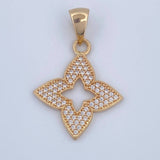 Dije Flor Silueta 2.05gr / 2.8cm / Oro 18K $