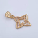 Dije Flor Silueta 2.05gr / 2.8cm / Oro 18K $