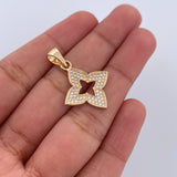 Dije Flor Silueta 2.05gr / 2.8cm / Oro 18K $