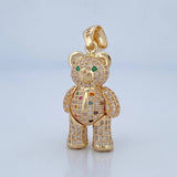 Dije Oso Articulado Corbata 9.15gr / 3.7cm / Oro 18K $