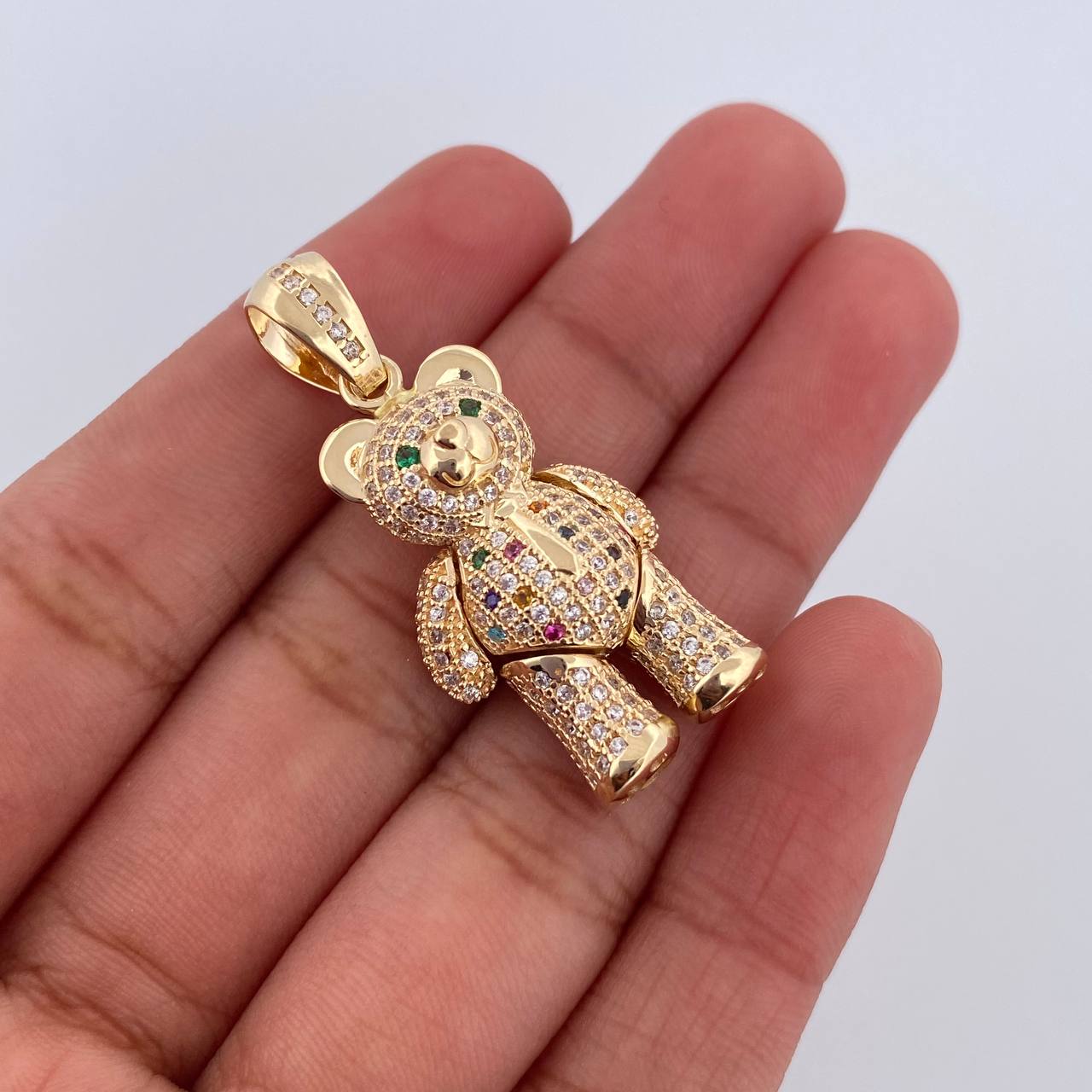 Dije Oso Articulado Corbata 9.15gr / 3.7cm / Oro 18K $