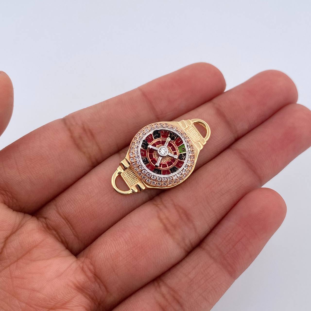 Herraje Ruleta 4.2gr / 3cm / Oro 18K $