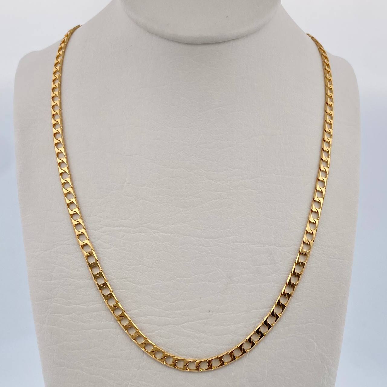 Cadena Panzer 15.3gr / 65.5cm / 3.4mm Oro Amarillo +1 18K &