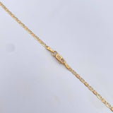 Cadena Escalera 2.95gr / 50cm / 2.1mm Diamantada Tres Oros +3 18K &