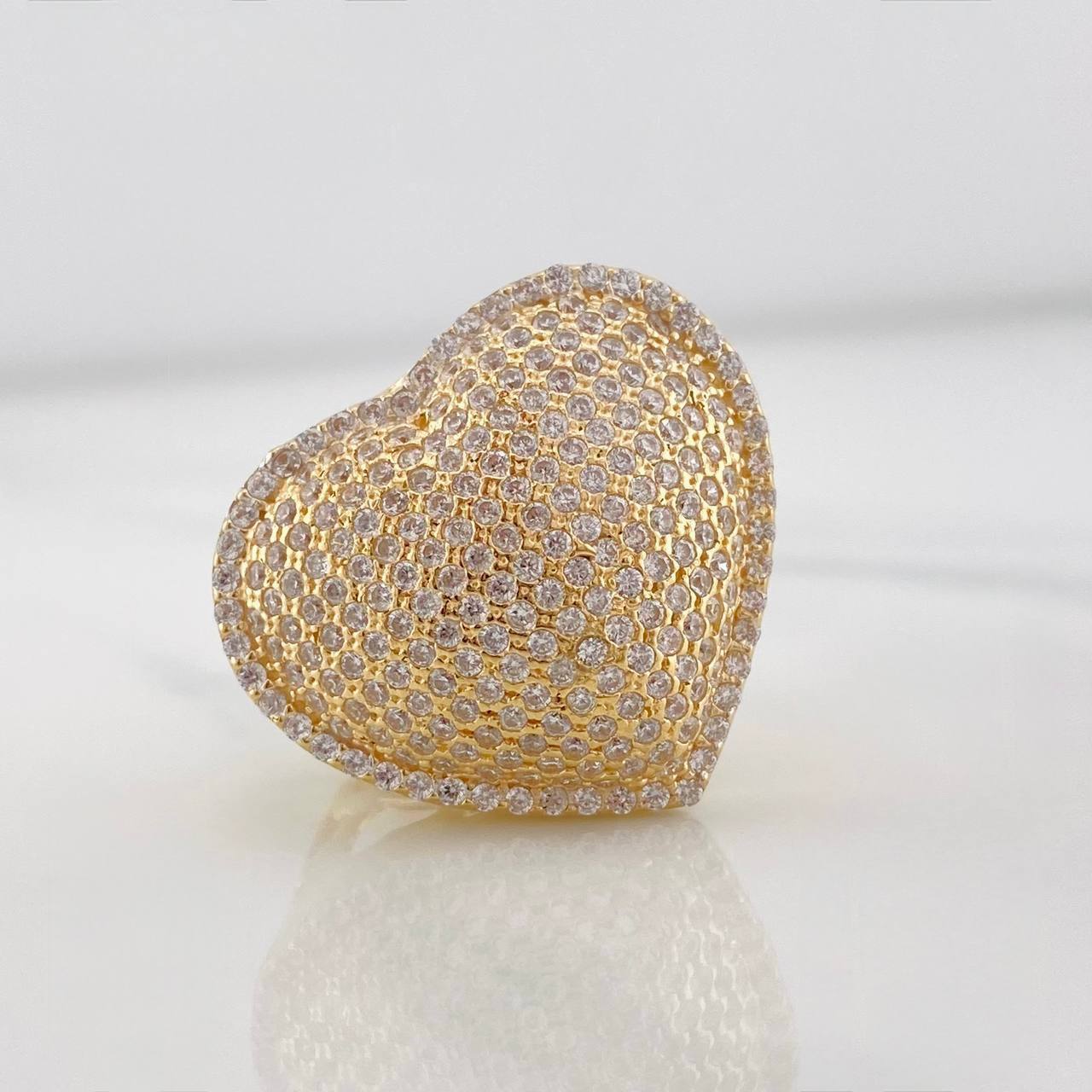 Anillo Corazon 12.05g / T8 1/2 Oro Amarillo 18K
