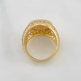 Anillo Corona 7.8g / T6 1/2 Dos Oros Amarillo Blanco 18K