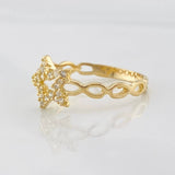Anillo Estrella 1.35g / T5 1/2 Oro Amarillo 18K