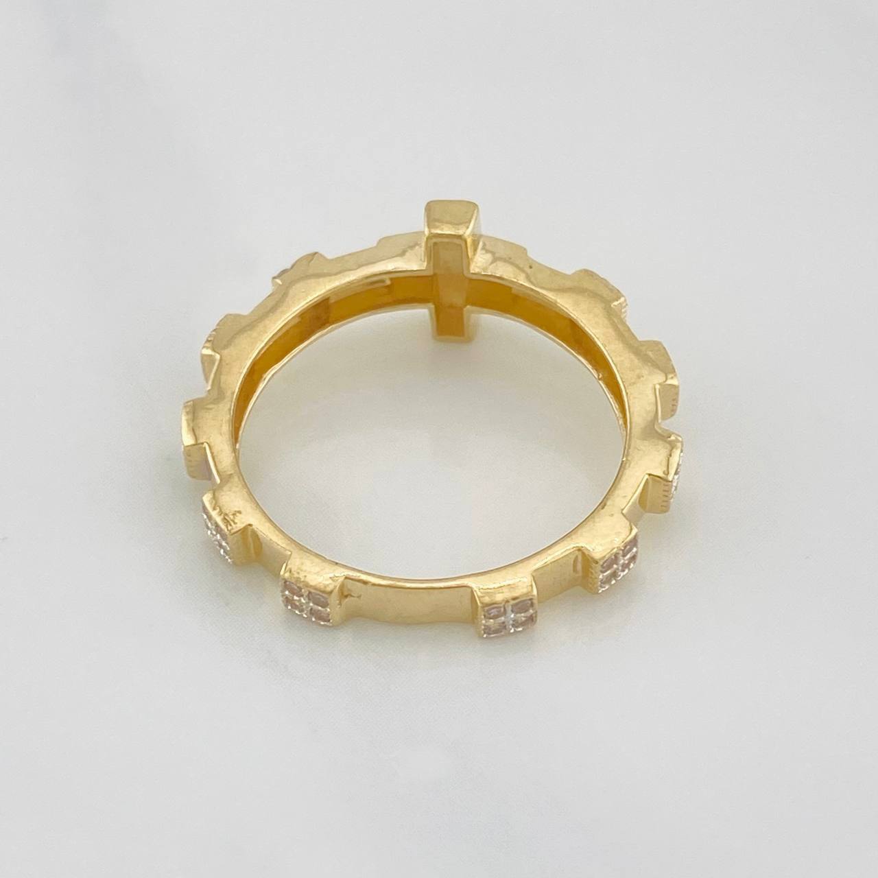 Anillo Cruz 3.3g / T7 Oro Amarillo 18K