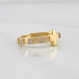 Anillo Cruz 3.3g / T7 Oro Amarillo 18K