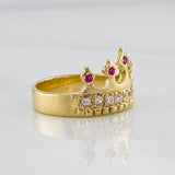 Anillo Corona 5.4g / T7 Oro Amarillo 18K