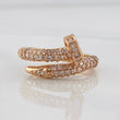 Anillo Clavo 4.55g / T6 1/2 Oro Rosa 18K