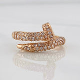 Anillo Clavo 4.55g / T6 1/2 Oro Rosa 18K
