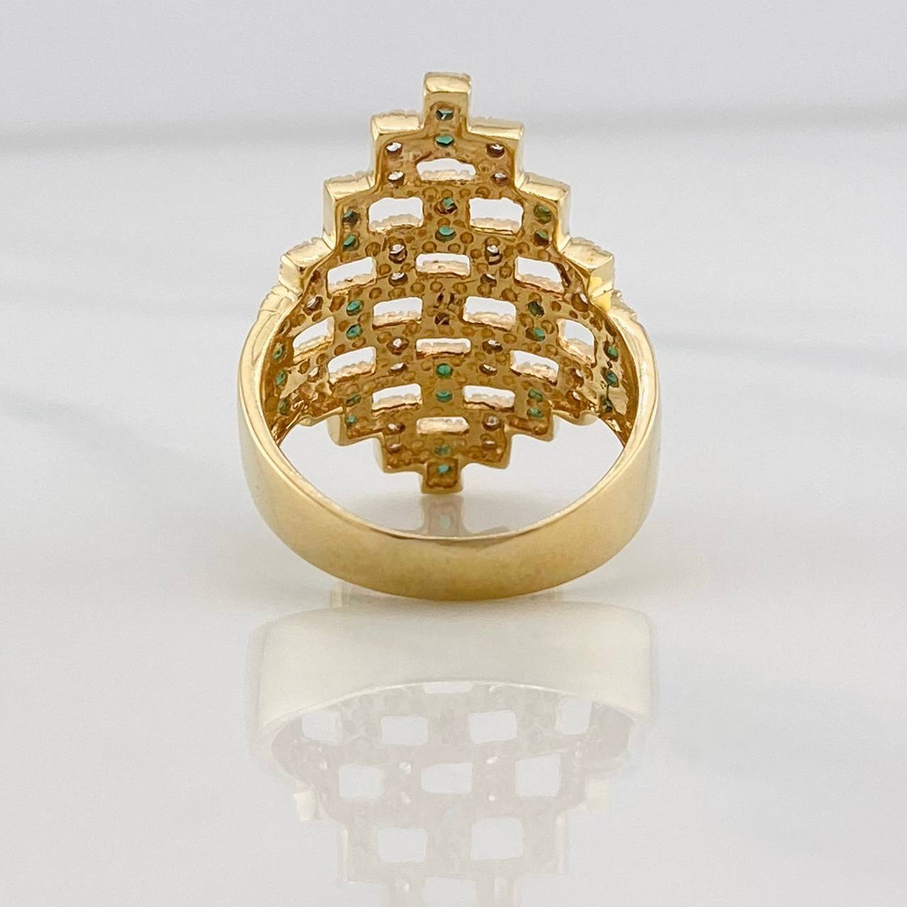 Anillo Rombo Abstracto 5.45g / T6 1/2 Oro Amarillo 18K