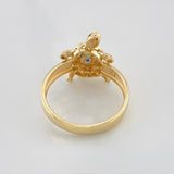 Anillo Tortuga 2.85g / T6 3/4 Oro Amarillo 18K