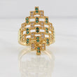 Anillo Rombo Abstracto 5.45g / T6 1/2 Oro Amarillo 18K