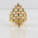 Anillo Rombo Abstracto 5.45g / T6 1/2 Oro Amarillo 18K