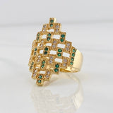 Anillo Rombo Abstracto 5.45g / T6 1/2 Oro Amarillo 18K