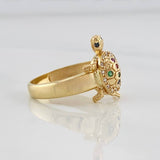 Anillo Tortuga 2.85g / T6 3/4 Oro Amarillo 18K